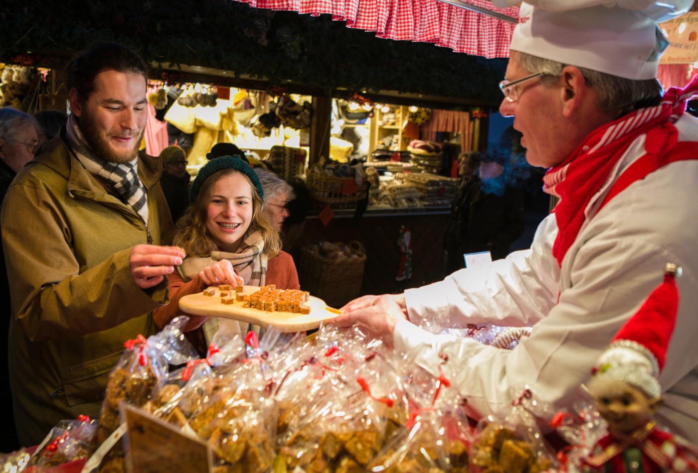 Lebkuchenstand auf dem Ludwigsburger Barock-Weihnachtsmarkt