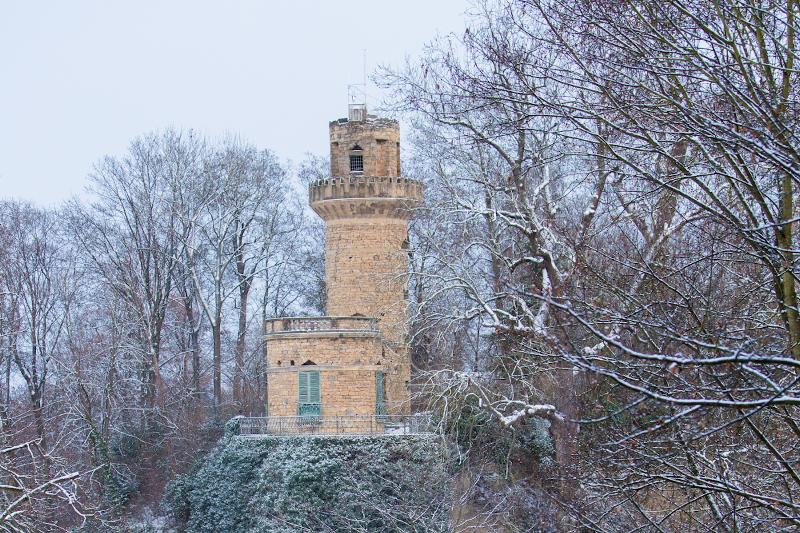 Ein verwunschenes Schloss im Winter