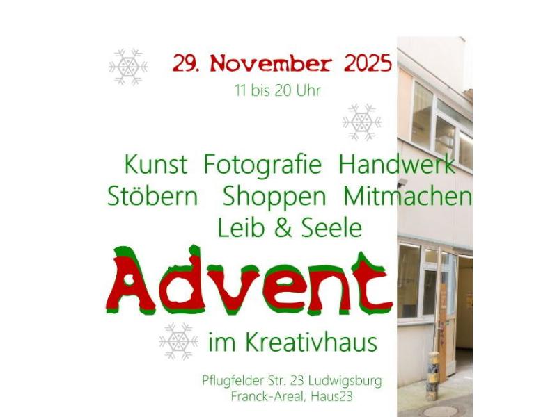 Advent im Kreativhaus Advent im Kreativhaus