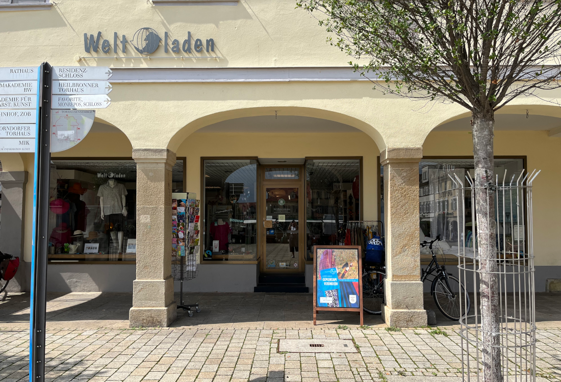 Weltladen Ludwigsburg Ein Geschäft in der Ludwigsburger Innenstadt