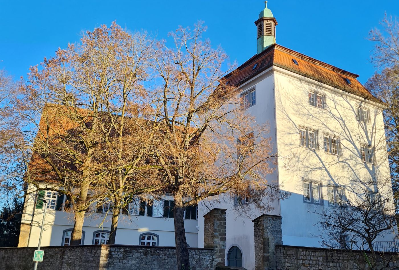 Blick auf das Schloss Oßweil