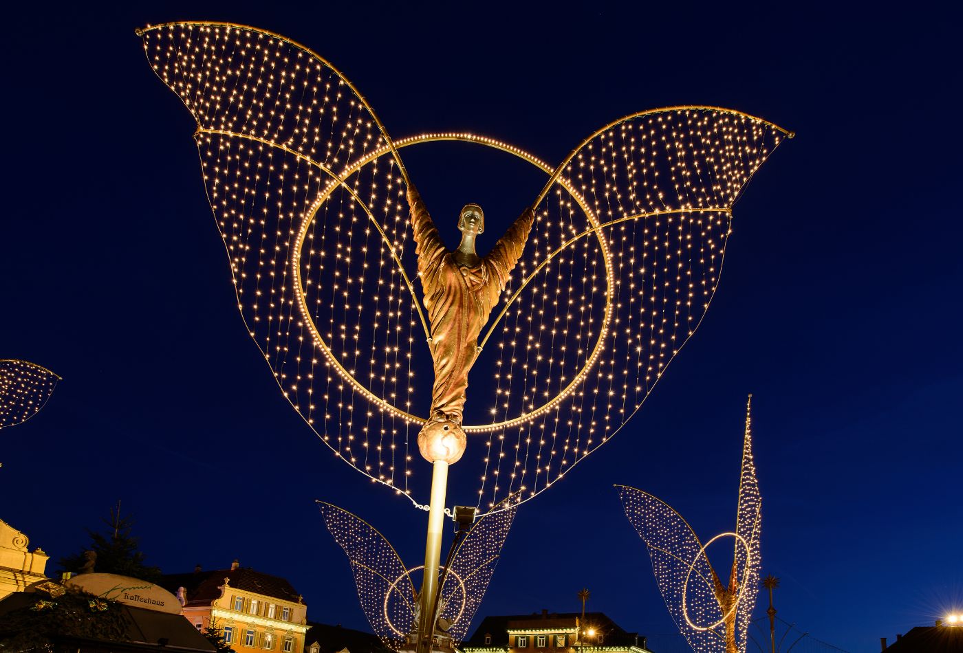 Blick auf den Weihnachtsengel 