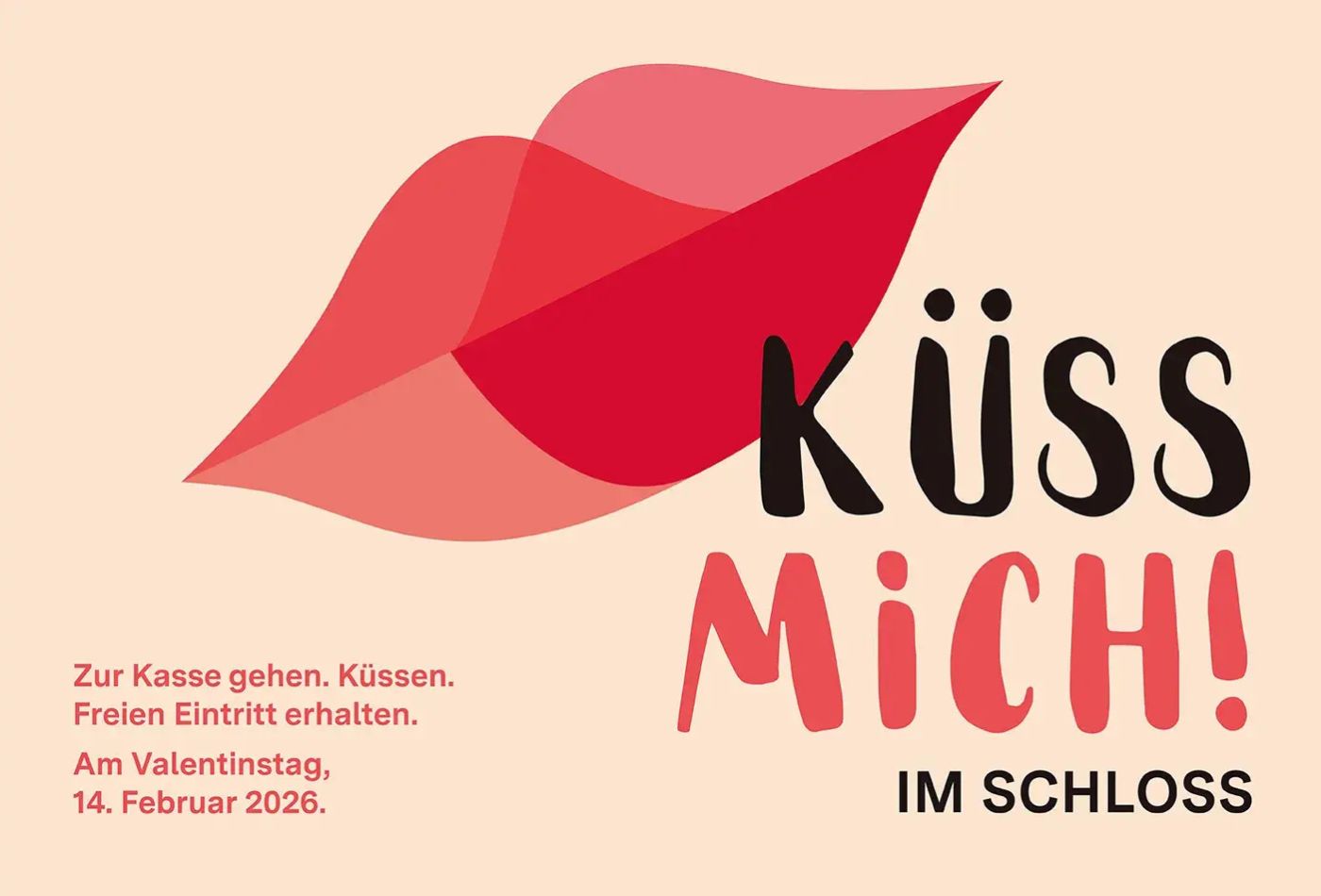 Werbeplakat mit großem Mund