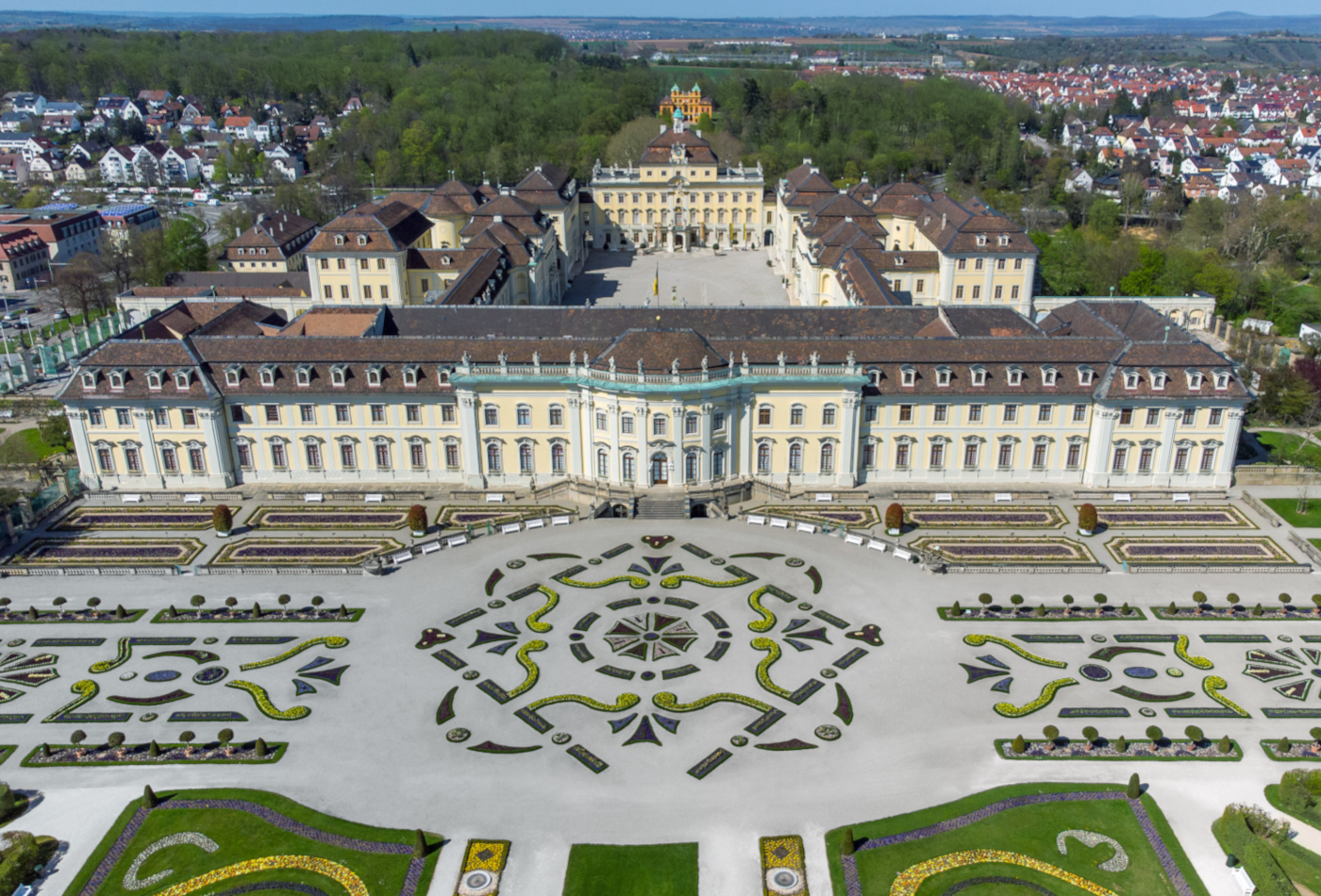 Residenzschloss Ludwigsburg aus der Vogelperspektive
