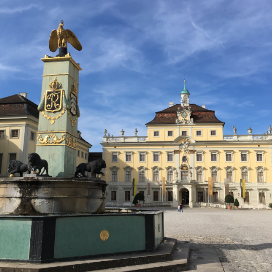 Zu sehen ist das Residenzschloss Ludwigsburg.